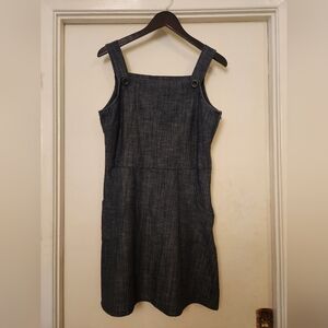 Nooworks Pinafore Overall Stretch Demin Dress